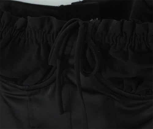 Arlisse Asymmetrical Strap Tank - Black