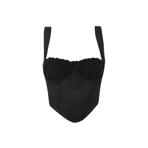 Arlisse Asymmetrical Strap Tank - Black