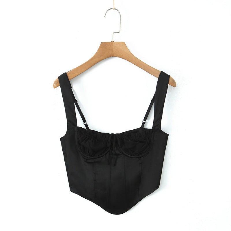Arlisse Asymmetrical Strap Tank - Black