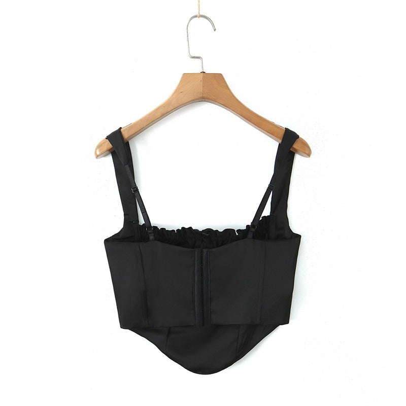 Arlisse Asymmetrical Strap Tank - Black