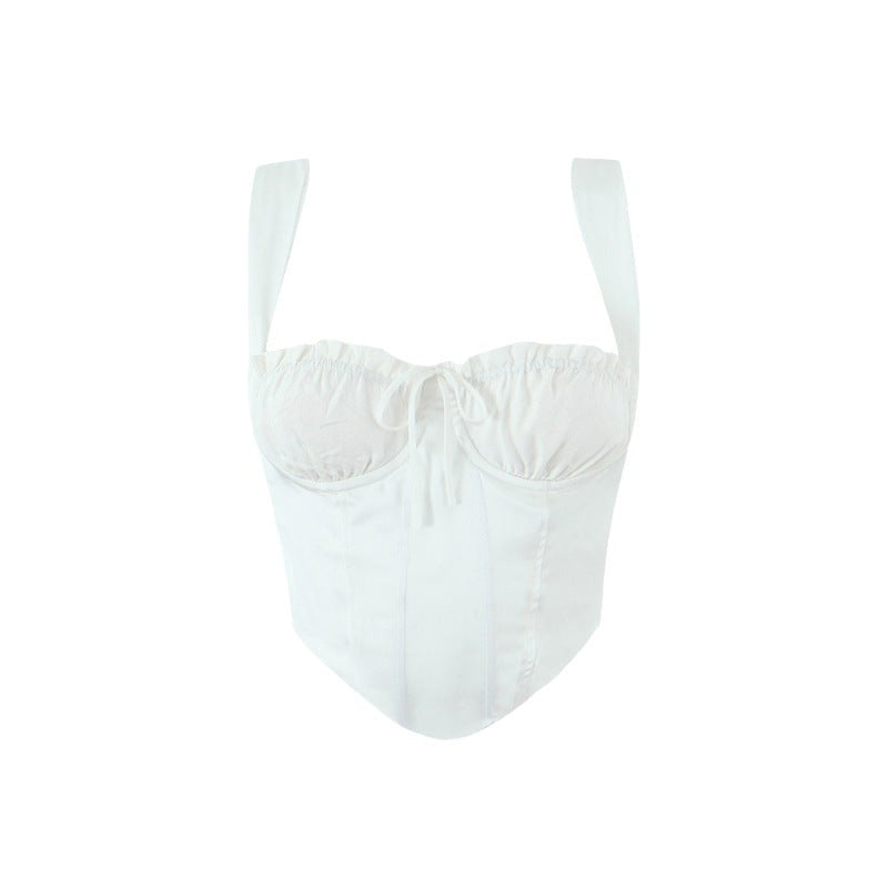 Arlisse Asymmetrical Strap Tank - White