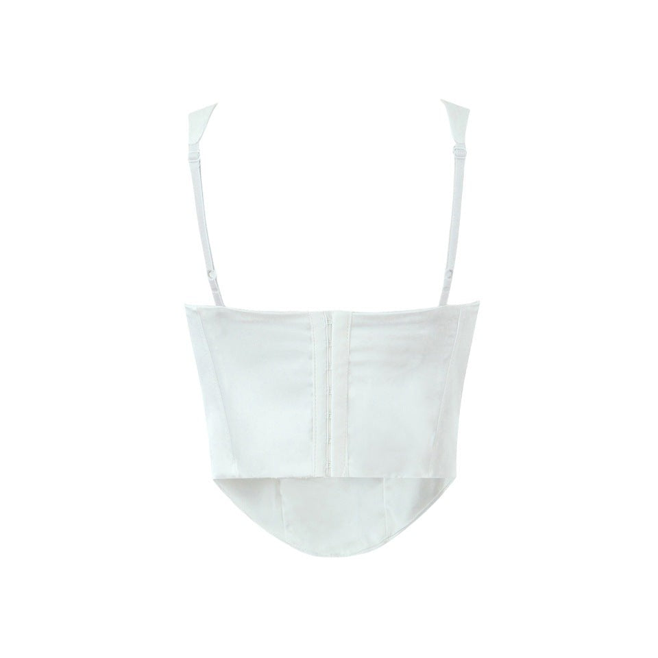 Arlisse Asymmetrical Strap Tank - White
