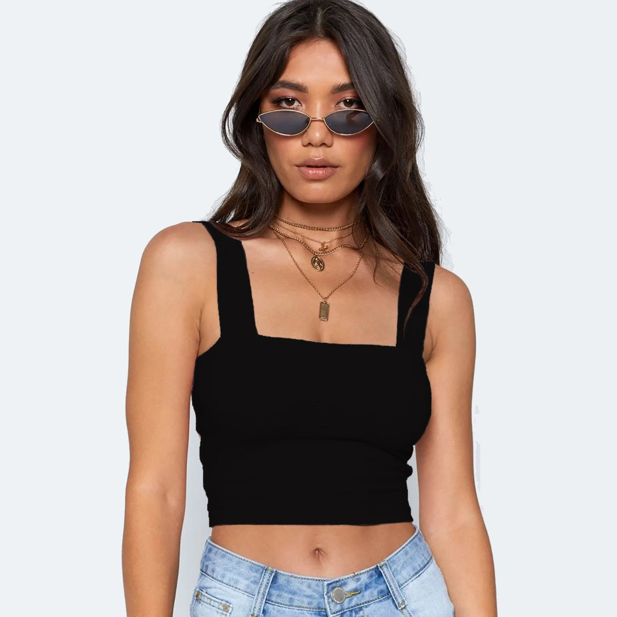 Black Summer Crop Top