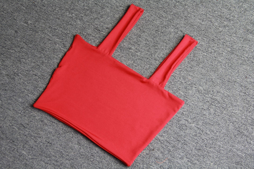 Neon Orange Summer Crop Top