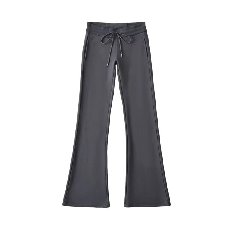 Veyra Low-Waist Flare Lounge Pants - Gray